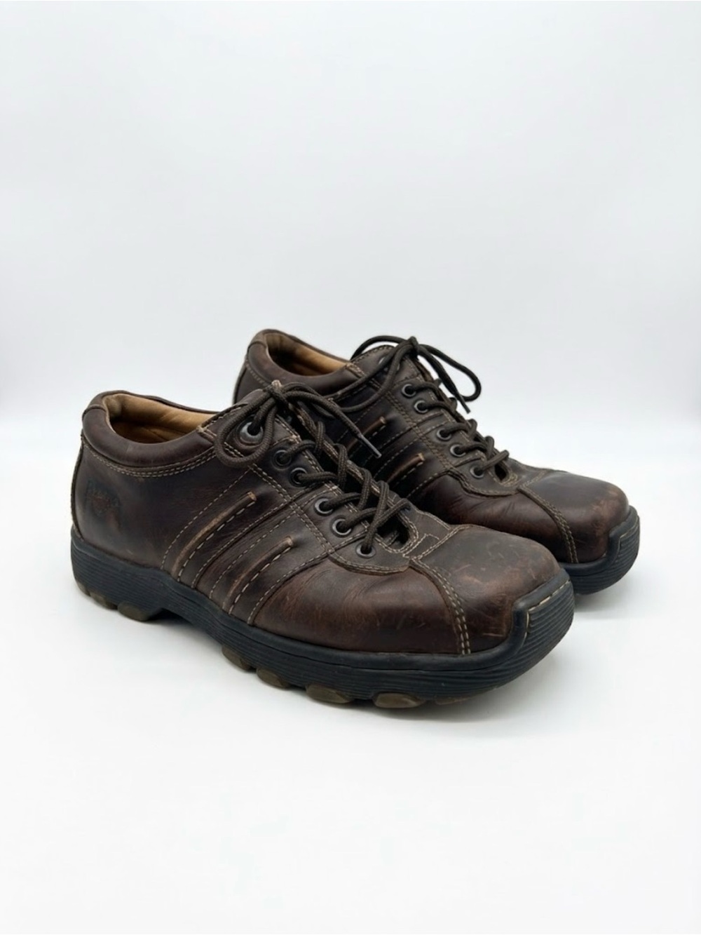 Dr. Martens Brown Leather Chunky Casual Sneaker Shoes Size 41